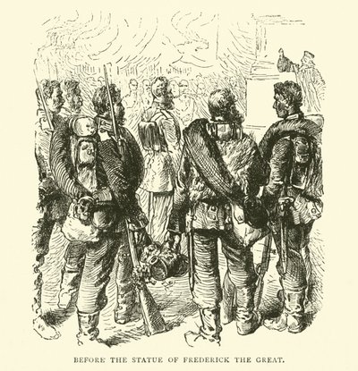 Before the Statue of Frederick the Great, May 1871 by English School