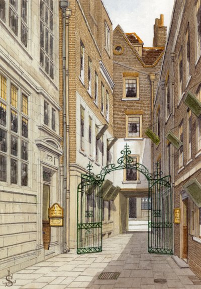 Benet Place, Gracechurch Street by English School