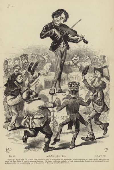Benjamin Disraeli in Manchester by English School