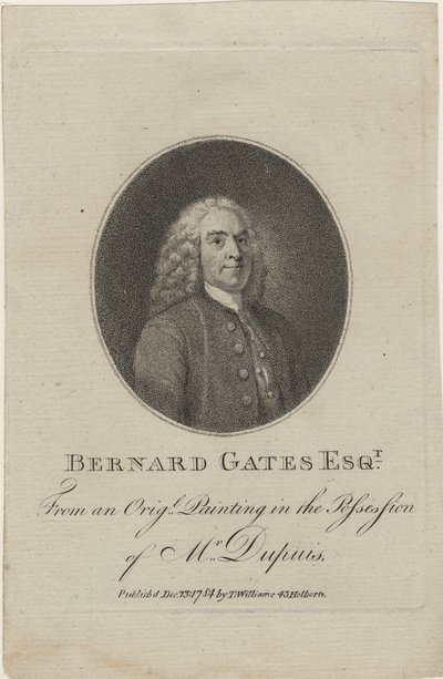 Bernard Gates, 1784 by English School