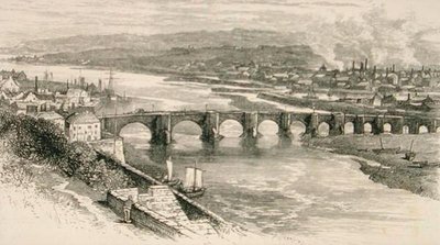 Berwick-upon-Tweed, Northumberland in c.1880, from 