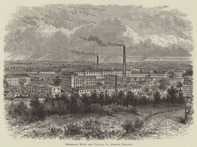 Bessbrook Mills and Village, County Armagh, Ireland by English School