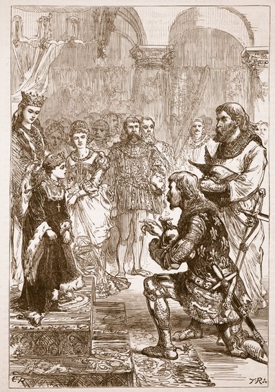 Betrothal of the Princess Isabella to Richard (Illustration from Cassell