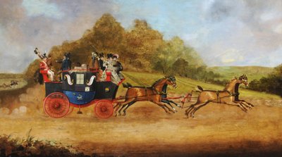 Beverley and Hull Passenger Coach, c.1826 by English School
