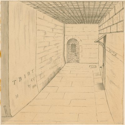 Birdcage Walk at Newgate Prison by English School