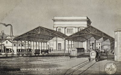 Birmingham Station, 1838 by English School