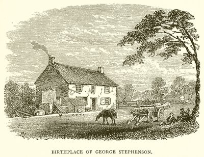 Birthplace of George Stephenson by English School