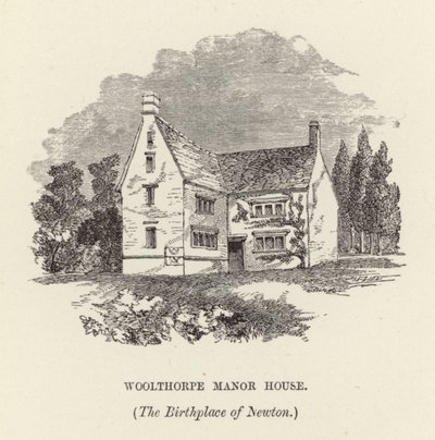Birthplace of Sir Isaac Newton by English School