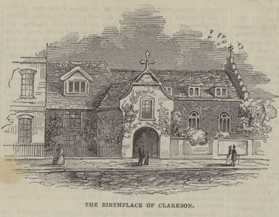 Birthplace of Thomas Clarkson, the Anti-Slavery Campaigner by English School