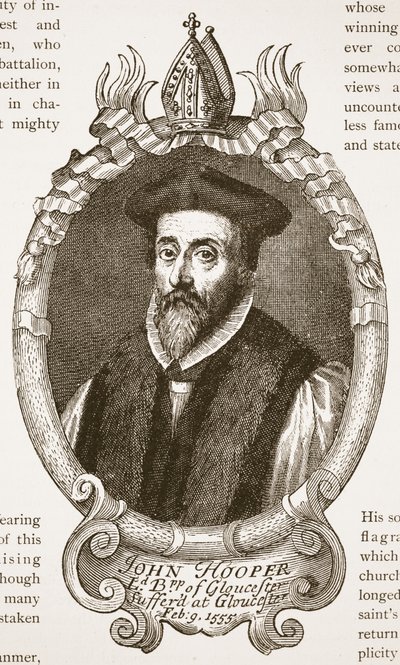 Bishop Hooper, illustration from The Church of England: A History for the People by H.D.M. Spence-Jones by English School