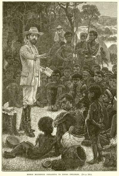 Bishop Mackenzie Preaching to Negro Children by English School