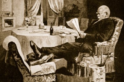Bismarck having a short respite from the affairs of state by English School