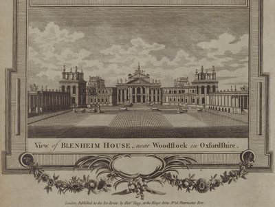 Blenheim Palace, Woodstock, Oxfordshire by English School