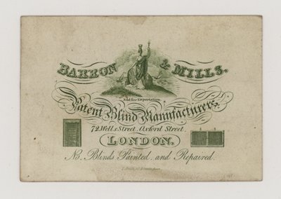 Blind Manufacturers, Barron and Mills by English School