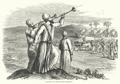 Blowing of the Silver Trumpets by English School