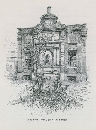 Blue Coat School from the garden by English School