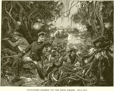 Bluejackets clearing out the Congo Pirates by English School