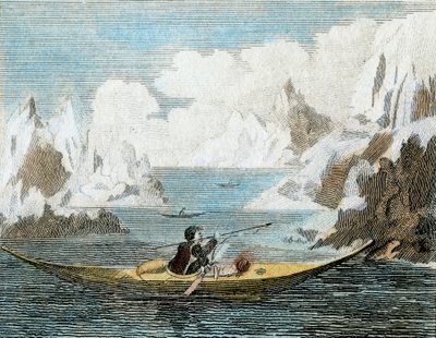 Boat of a Greenland Man, c. 1779 by English School