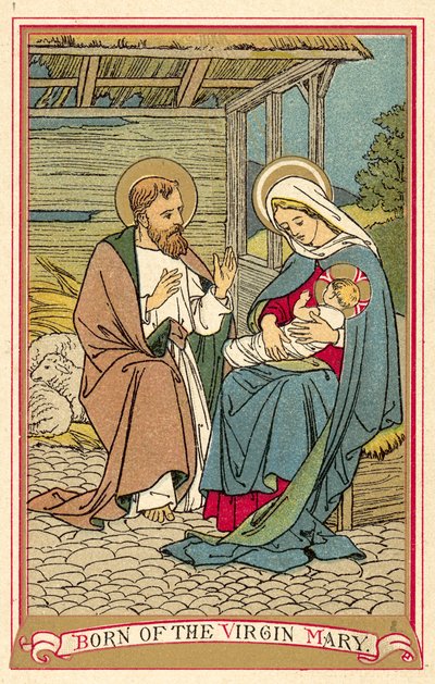 Born of the Virgin Mary by English School