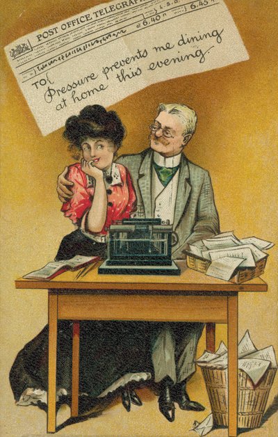 Boss and Secretary by English School
