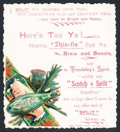 Bottle of Split Soda by English School