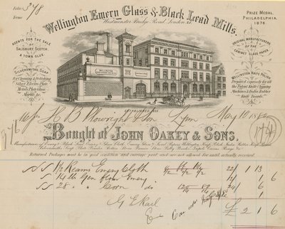 Bought for John Oakey & Sons by English School
