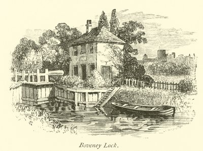 Boveney Lock by English School