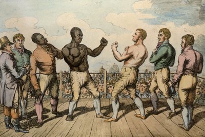 Boxing Match Between Cribb and Molineaux at Thistleton Gap, Rutland, 1811 by English School