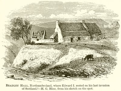 Bradley Hall, Northumberland, Where Edward I Rested on His Last Invasion of Scotland by English School