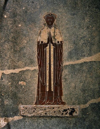 Brass of William White, in the Fitzalan Chapel by English School