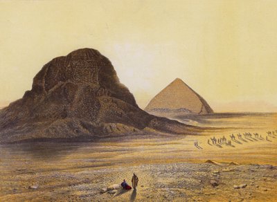 Brick Pyramids of Dashour, Egypt by English School