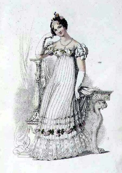Bridal Dress, Fashion Plate from Ackermann