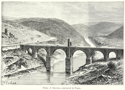 Bridge of Alcantara, Constructed by Trajan by English School