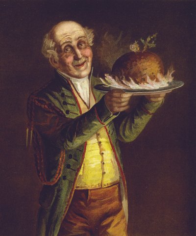 Bringing in the Christmas pudding by English School