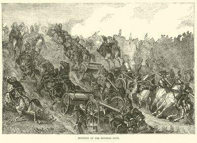 Bringing Up the Prussian Guns, August 1870 by English School