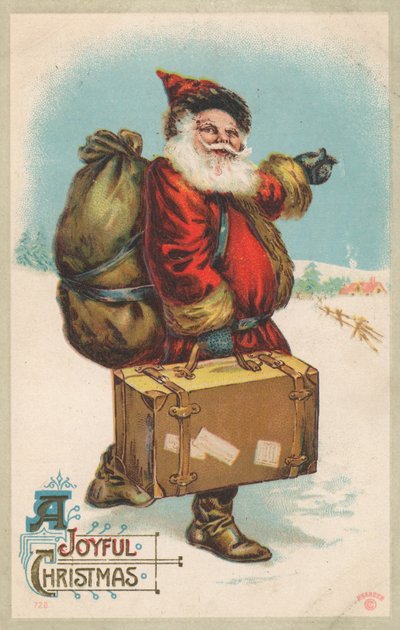 British Christmas card by English School