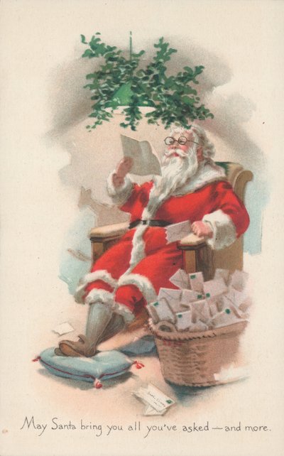 British Christmas card by English School
