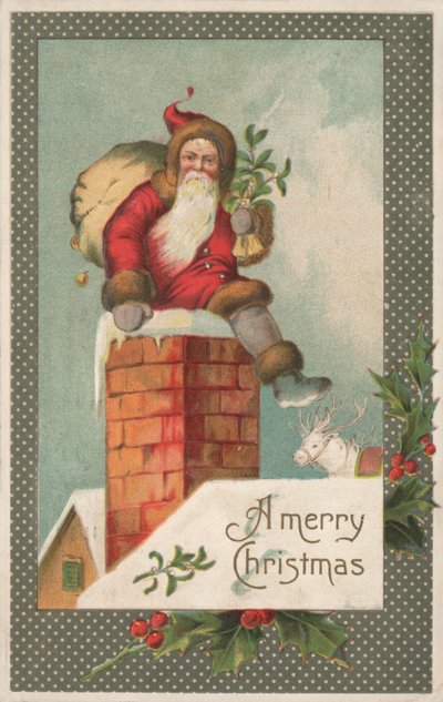 British Christmas card by English School