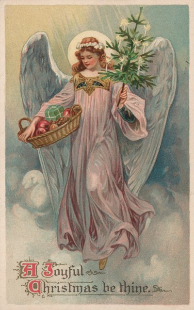 British Christmas Card by English School