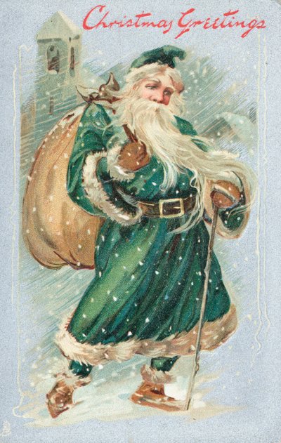 British Christmas Card by English School