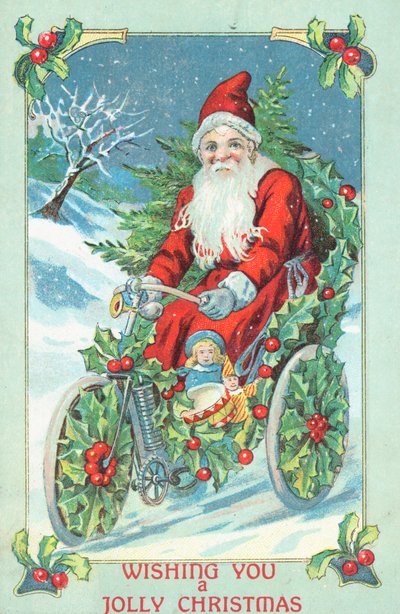 British Christmas Card by English School
