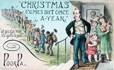 British Christmas card by English School