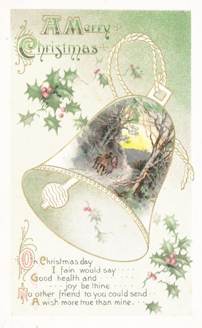 British Christmas card by English School