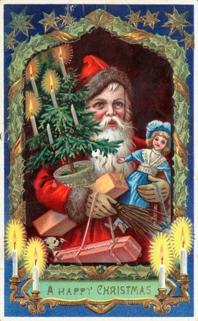 British Christmas card by English School