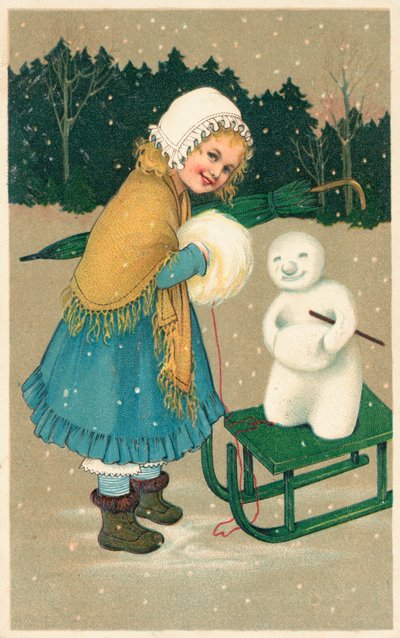 British Christmas card by English School