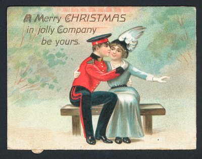 British Christmas Card by English School