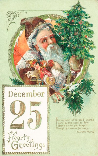 British Christmas cards by English School