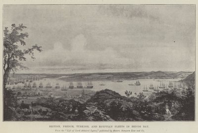British, French, Turkish, and Egyptian Fleets in Beicos Bay by English School