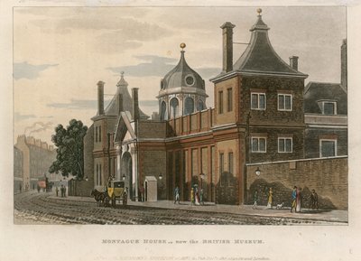 British Museum at Montague House by English School