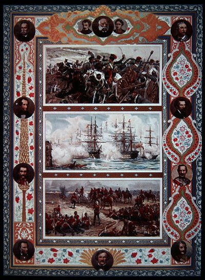 British Victories, Land & Sea (Boer War, Crimea, etc), front cover of the Illustrated London News by English School